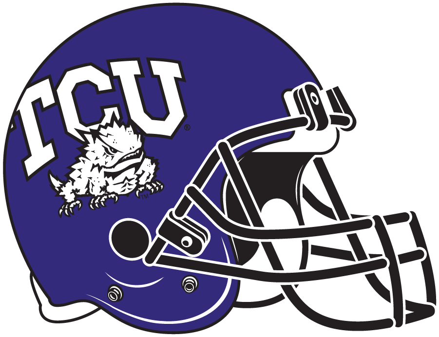 TCU Horned Frogs 1998-2012 Helmet Logo diy iron on heat transfer